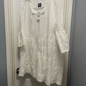 New with tags Dress white eyelet size large